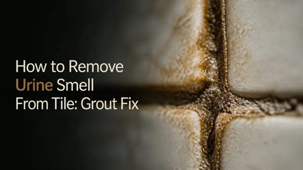 how to remove urine smell from tile