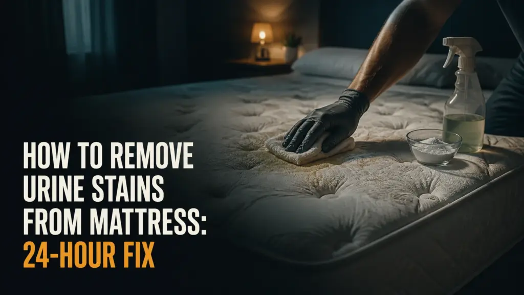 how to remove urine stains from mattress