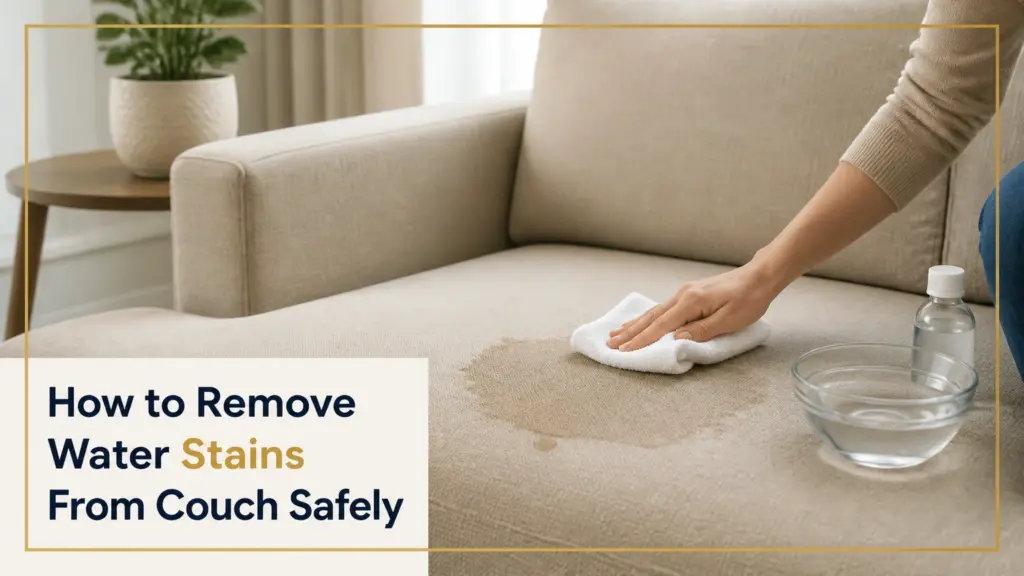 how to remove water stains from couch