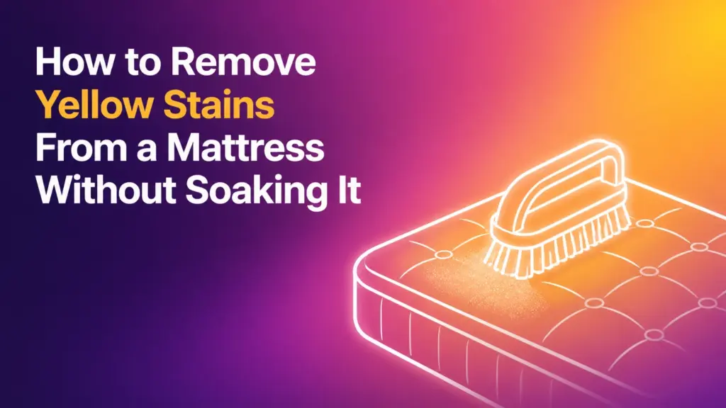 how to remove yellow stains from mattress