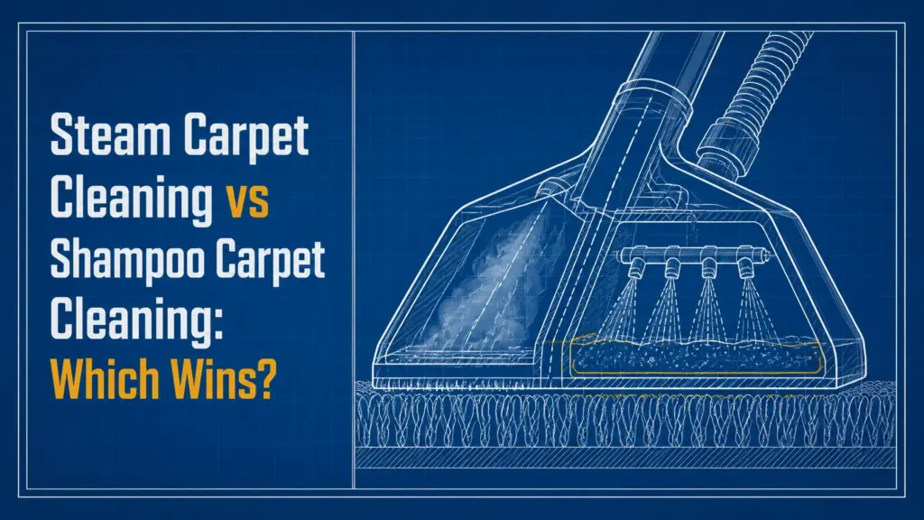 Steam Carpet Cleaning vs Shampoo Carpet Cleaning: Which Wins?